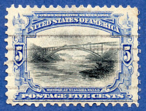 Klassik USA  1901 / 5c Ausstellung Panama-Pazifik "BRIDGE AT NIAGARA FALLS"
