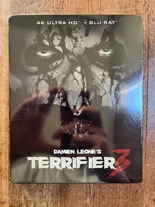 Terrifier 3 - Collector's Ed. w. Steelbook (4K UHD + Blu-ray, Region Free) *NEW* - Picture 1 of 4