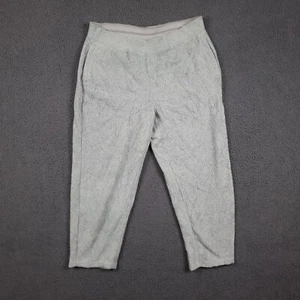 PATAGONIA Trousers Womens XL Grey Shearling Fleece Crops Sherpa Pull On Stretch - Picture 1 of 9