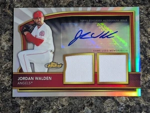 2011 Topps Finest #88 - Jordan Walden Auto Autograph Relic 212/499 Angels - Picture 1 of 2