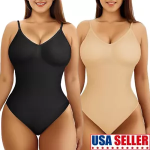 Fajas Colombian Women Bodysuit Shapewear Thong Tummy Control Shaper Tank Top - Picture 1 of 62