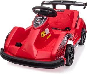 Electric Go Kart, 6V Battery Powered Ride on Racing Car W/Remote Control, Safety - Picture 1 of 9