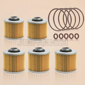 5PCS Oil Filter & O-Ring Kit for Yamaha Raptor 700 700R YFM700 YFM700R 2006-2024 - Picture 1 of 10