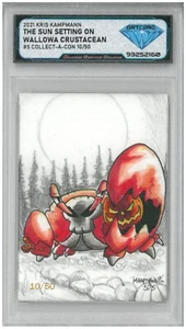 Tarjeta de arte 2021 Kris Kampmann Metazoo Wallowa Crustacean 10/50 Collect-A-Con💎 DSG - Imagen 1 de 2