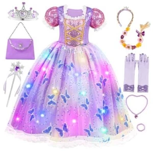 Princess Dresses for Girls - Light Up Princess Costume for Little 5-6 Years - Picture 1 of 8