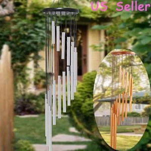 Carillon a vento 18 tubi 36" grandi campane cappella tono profondo arredo casa giardino esterno - Foto 1 di 20
