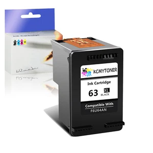 63XL Ink Cartridge Black FOR HP ENVY 4511 4520 4521 4522 4528 DeskJet 1111 3630 - Picture 1 of 10