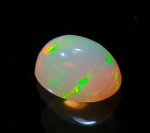 Ópalo etíope natural ópalo fuego welo forma ovalada cabujón piedra preciosa suelta 1,40 quilates - Imagen 1 de 5