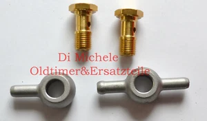 40 TIN Zenith Vergaser, Benzinanschluss Set, FUEL INLETS, BANJOS SET, B.9720 - Imagen 1 de 1
