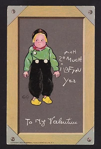 1902 Tuck artist signed Curtis Dutch boy Valentines Day postcard - Picture 1 of 1