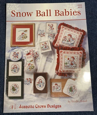 Cross stitch pattern Snow Ball Babies #1234 Ursula Michael Jeanette Crews design - Image 1 of 4