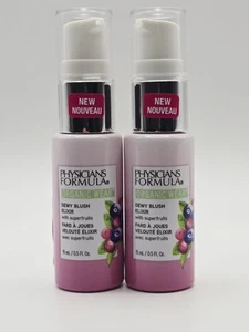 (2) Physicians Formula Organic Wear Dewy Blush Elixir PF10957 - Pink Berry - Picture 1 of 3