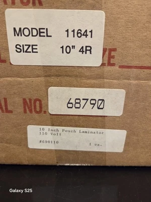 USI #11641 сверхпрочный тепловой мешочек ламинатор 11 дюймов ламинаты толщиной до 15 мил - Изображение 1 из 3