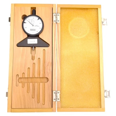 Medidor de profundidad de esfera Baker J158/1B, bisel de ø2-1/4 pulgadas, lectura de 0,001 pulgadas, graduación 100-0 Foto 1 de 4