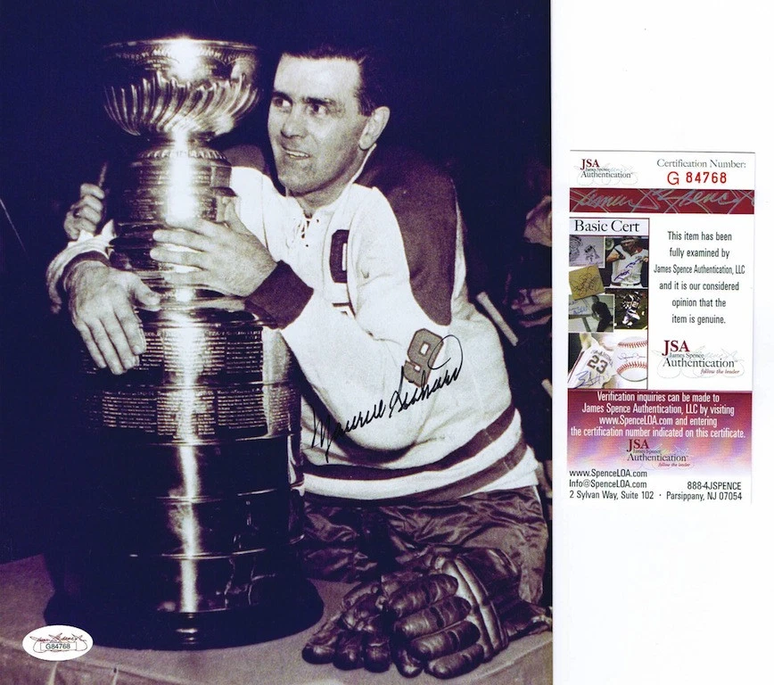 MAURICE "ROCKET" RICHARD Signed CANADIENS 8x10 PHOTO - JSA #G84768 - Image 1 of 1