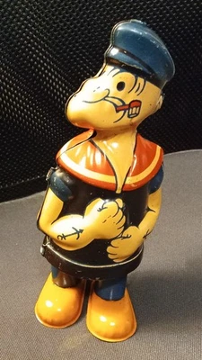 Chein POPEYE 锡发条 Walker-Works 非常好(非常好!) — 第 1/4 张图片