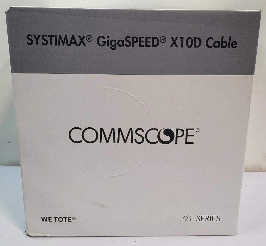 Commscope Systimax GigaSPEED X10D 2091B Cat 6a U/UTP Cable 1000ft Blue 760107201