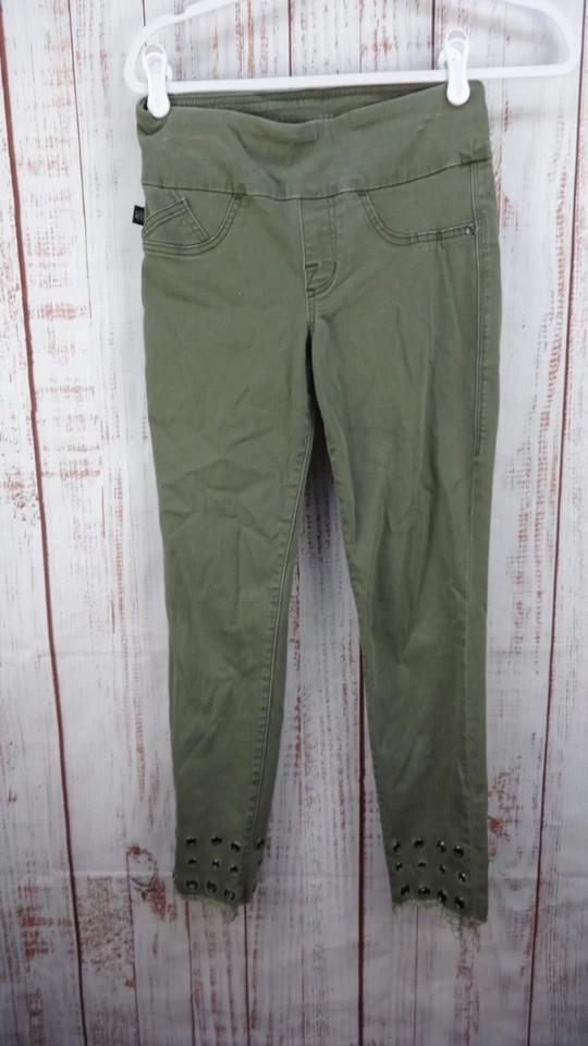 Rock & Republic Denim Rx Fever Pull On Skinny Jeans Womens 6 Green Denim Pants - Image 1 of 4