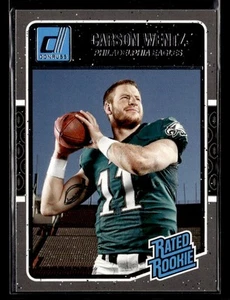 2016 Donruss #356 Carson Wentz Rated Rookie - Foto 1 di 2