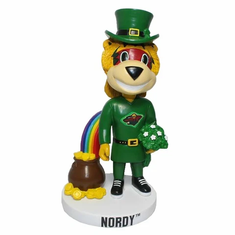 Nordy Minnesota Wild Holiday - St. Patrick's Day Bobblehead NHL Cover