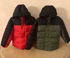 Wonder Nation Bubble Jacket (Little Boys, Big Boys, & Husky) Color "RED / GREEN" - Picture 1 of 27