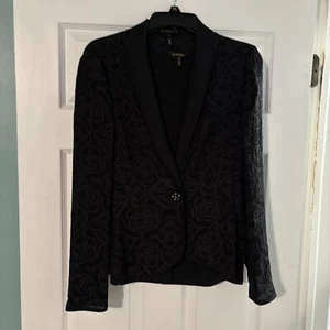 Escada Black Blazer/Jacket Size 38 with Sleeveless Shell M - Picture 1 of 6