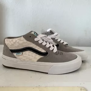 Vans Para Hombre BMX Estilo 114 Kevin Peraza Gris Blanco Negro Top Medio Zapatos Talla 4.5 - Imagen 1 de 10