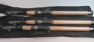 Chuck Woolery Telescoping Fishing Poles With Travel Pouch 6' 7" LOT OF 3 NEW - Picture 1 of 5