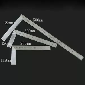 Edelstahl Ingenieure versuchen quadratisches Lineal Winkel 90° rechts Messwerkzeuge - Bild 1 von 7