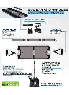 NOMADIX FITNESS EVO Gym - Portable Home Gym Strength Training Equipment, at Home Gym | All in...