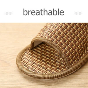 Indoor Sandal Spa Bamboo Slippers Summer Shoes Lady Comfortable - Picture 1 of 11