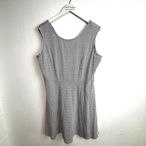 George Sundress Black White Geometric Sleeveless Casual Business Pullover Womens - Picture 1 of 6
