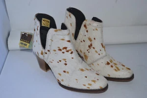 Roper 09-021-0981-3215 Rowdy Damen-Booties cremefarben & hellbraun Haar auf Fell Leder 7 - Bild 1 von 17