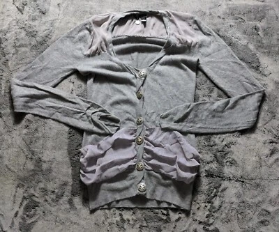 Женский свитер BKE Boutique с длинным рукавом на пуговицах размер Small серый - Изображение 1 из 4