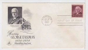TurtlesTradingPost - George Eastman #1062- 1954 FDC Artcraft Cachet - Imagen 1 de 1