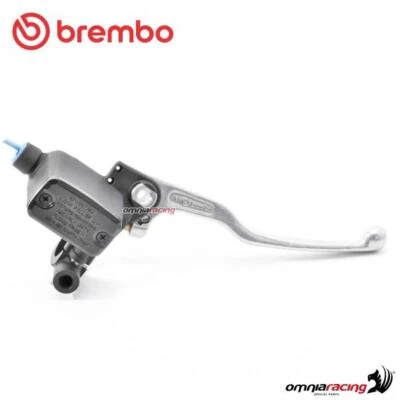 Brembo pompa freno ant assiale leva argento PS13 serbatoio fluido integrato - Immagine 1 di 4