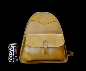 De colección 1990 Ghurka Marley Hodgson 33 Mochila Británica Cuero Bronceado Mochila Bolso - Imagen 1 de 12