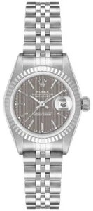 ROLEX Oyster Perpetual 69190 Rhodium Dial Date 26MM Steel Jubilee Ladies Watch - Picture 1 of 4