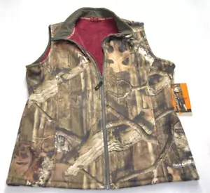 Field and Stream Mossy Oak Camo Women's Fleece Lined Hunting Vest Size L NWT - Picture 1 of 21