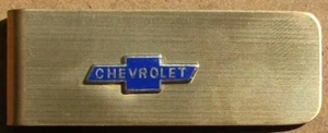NOS CHEVROLET CLOISONNE' ADVERTISING MONEY CLIP #BB53 - Imagen 1 de 3