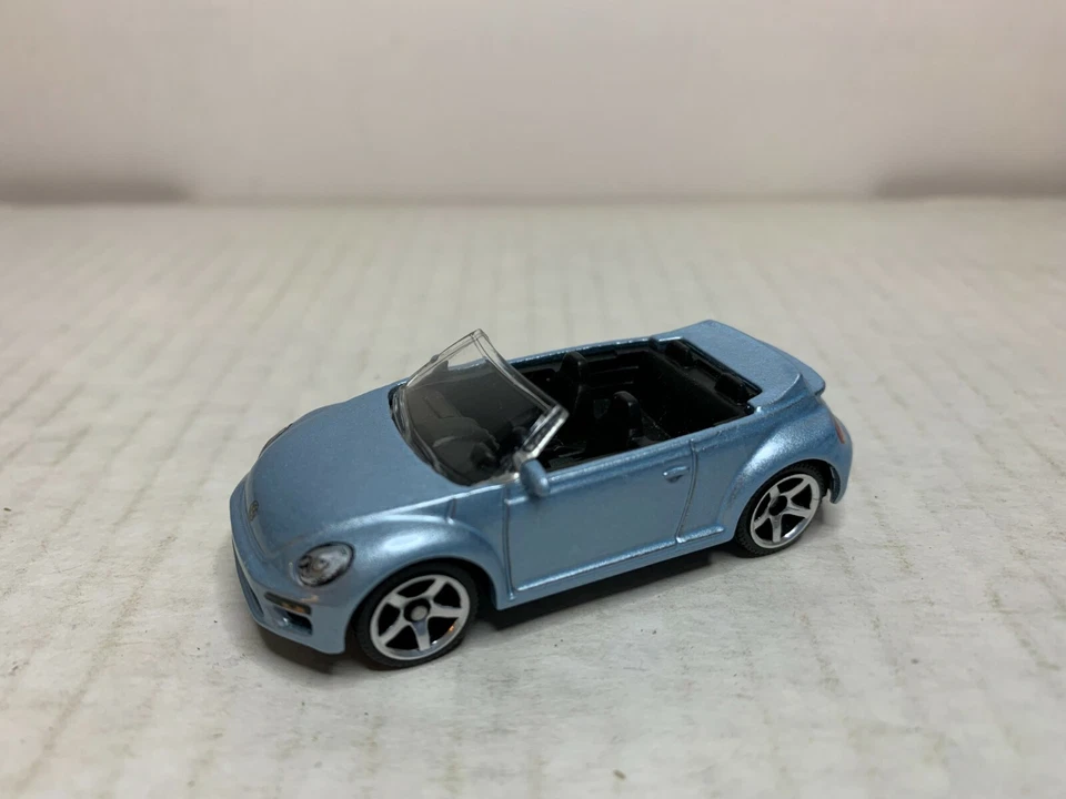 Matchbox #????  2019 Volkswagen Beetle Convertible w/Top Down "Blue"   - Image 1 of 1