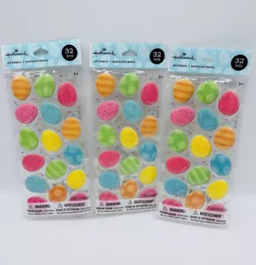 Lote 3 Pegatinas Huevo de Pascua Hinchado Sello 2 Hojas Por Paquete Nuevo Envío Gratis - Imagen 1 de 3
