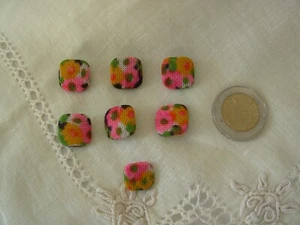 Boutons Anciens Tissu lot de 7 (BOUT.36) - Imagen 1 de 5