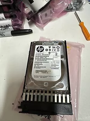 HP 1TB SAS Hard Disk Drive 2.5" sff  MSA MM1000FBFVR  730706-001 - 605832-002 - Image 1 of 4