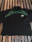 Guiness Long Sleeve Collared Shirt Official Merchandise Size 14 Black &amp; Green