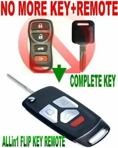 NEW STYLE FLIP CHIP KEY REMOTE FOR 04-2007 NISSAN 350Z Z33 KEYLESS ENTRY FOB 4S2 - Picture 1 of 4
