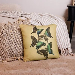 Throw Pillow Case Butterfly 7 - Picture 1 of 2