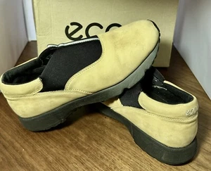 Ecco Soft Women's Flair Slip On Tan Leather Suede Shoes US Size 8 - Picture 1 of 10