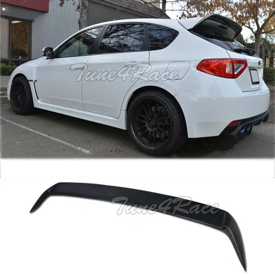 For 08-14 Subaru Impreza WRX STI Hatch Rear Spoiler Wagon Body Kit Add On Wing - Image 1 of 4