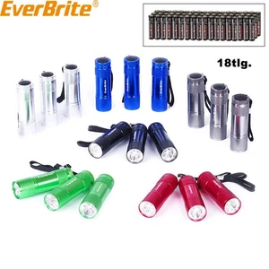 EverBrite 18tlg. LED Taschenlampen Set, mit Lanyard und 54 Batterien für Outdoor - Bild 1 von 8